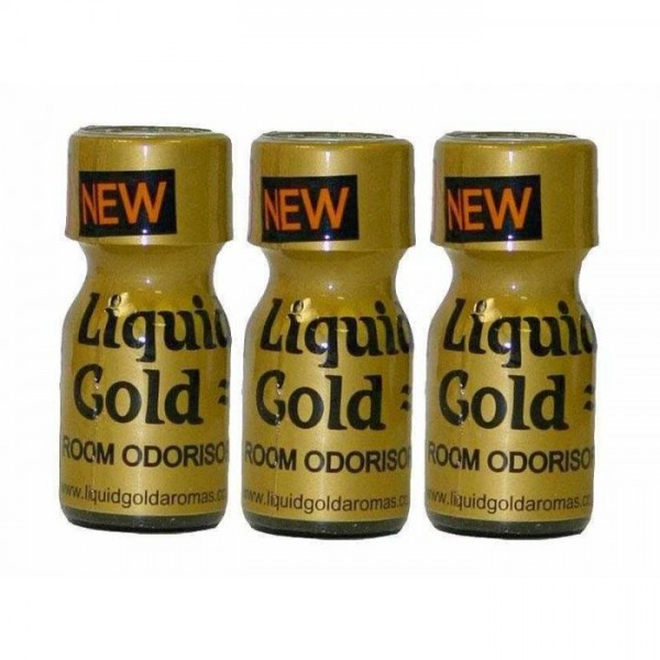 Poppers Liquid Gold 10ml 3 Flesjes